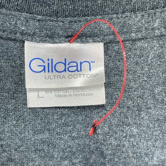 Womens T Shirt Sz L Gray Cotton Short Sleeves basic tee - Picture 5 of 11